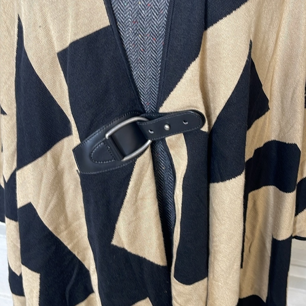 Lauren Ralph Lauren Women's Geo-Print Cotton-Blend Cardigan M/L - Picture 5 of 8